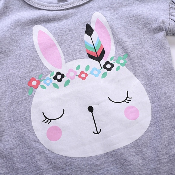 LAST ONE!  NWT Girls' Bunny Skirt Set - Picture 4 of 5